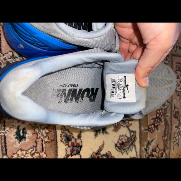 Lunarglide 6 Running Shoes, Grey/Blue/Yellow - Picture 3 of 4